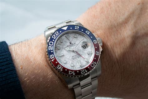 rolex gmt master ii pepsi meteorite|rolex pepsi price chart.